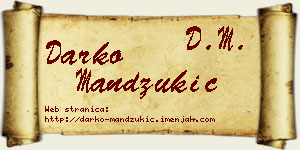 Darko Mandžukić vizit kartica